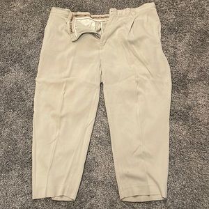 Tommy Bahama 100% Silk pants. Size 42. Light khaki